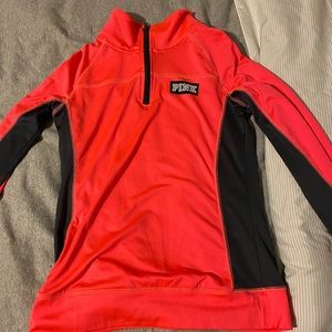 Pink quarter zip